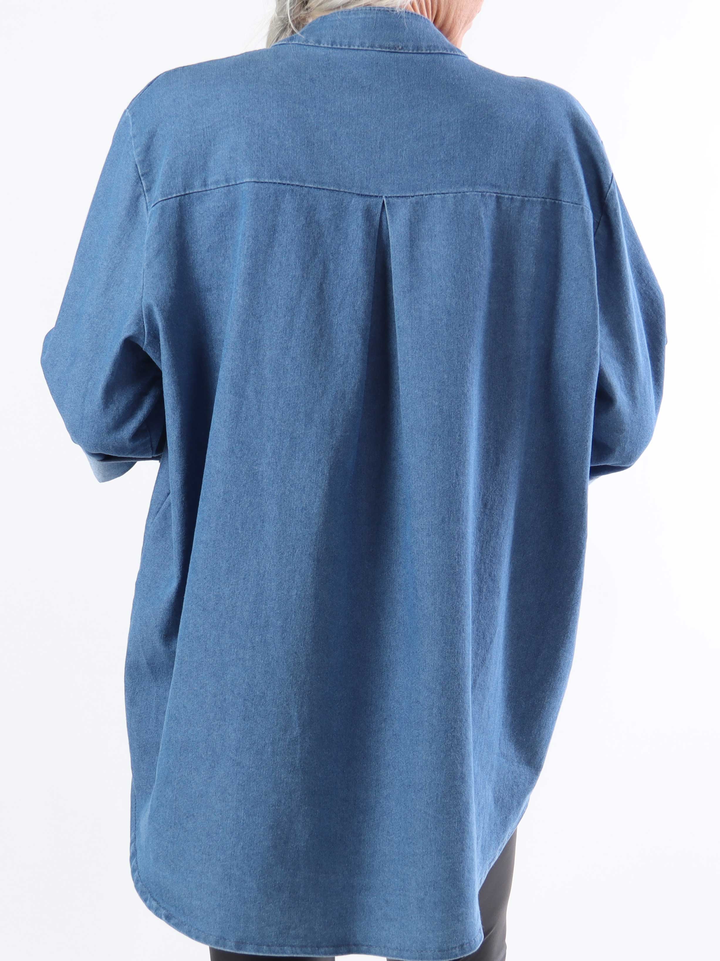 Vanesa Denim - Let plus size tunika i denim